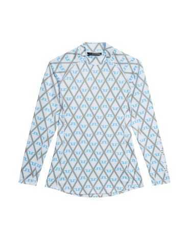 J. Lindeberg Asa print soft compression baselayer,Little Boy Blue Diamond