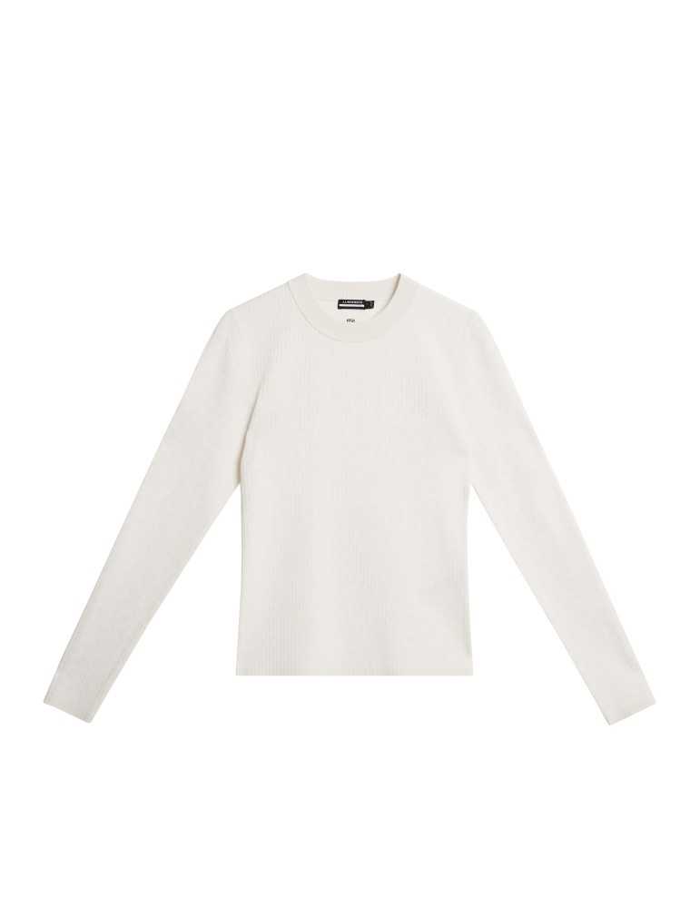 J. Lindeberg Black/White Louise Rib Jacquard Knit