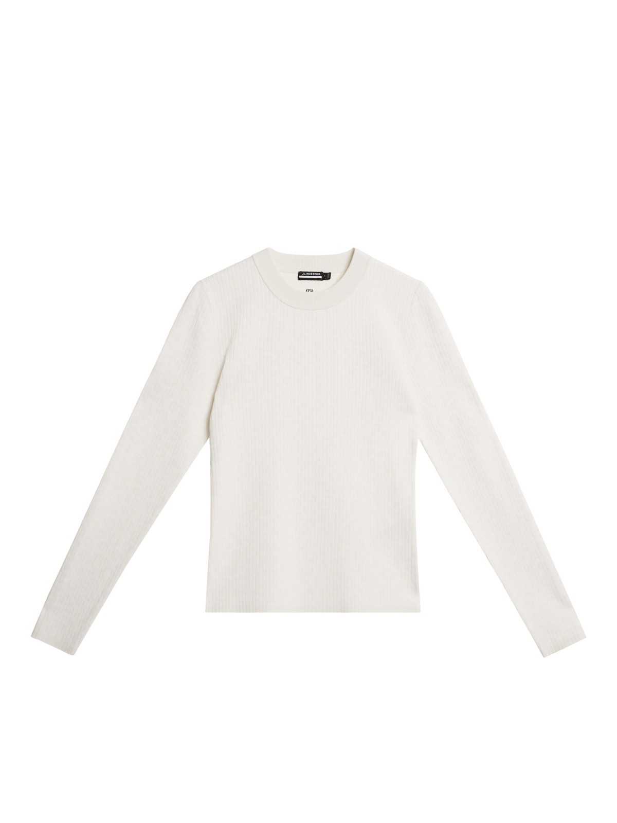 J. Lindeberg Black/White Louise Rib Jacquard Knit