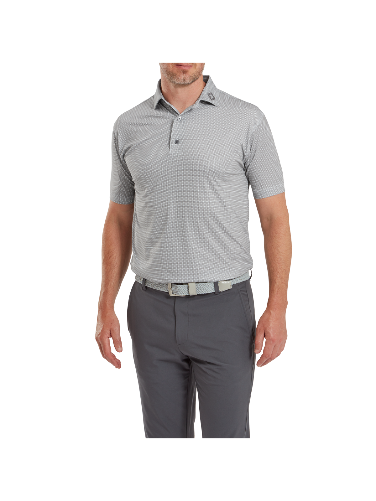 FootJoy EU Octagon PRT lisle polo, herre FootJoy EU Octagon PRT lisle polo, herre