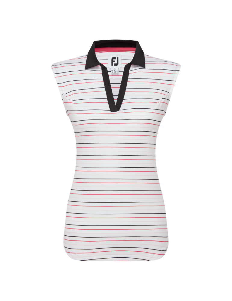 FootJoy EU Striped polo u/ærme, dame