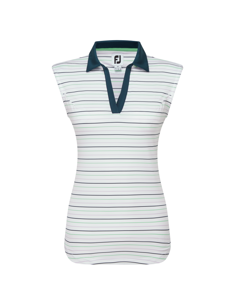 FootJoy EU Striped polo u/ærme, dame