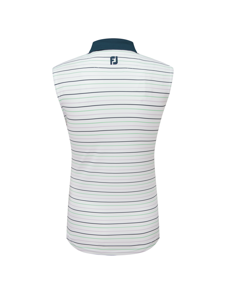 FootJoy EU Striped polo u/ærme, dame