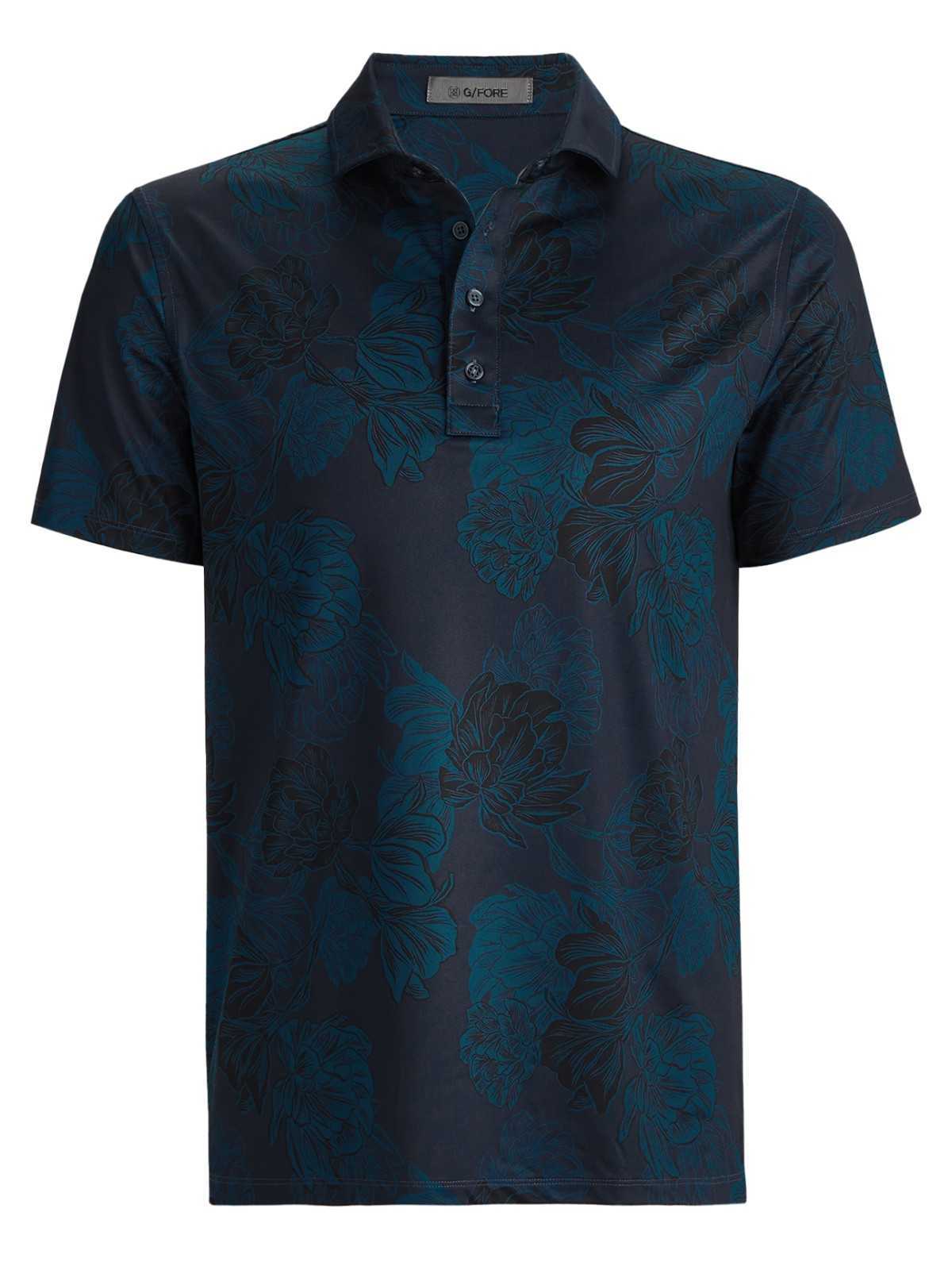 G/FORE Floral Tech Jersey Polo, herre G/FORE Floral Tech Jersey Polo, herre