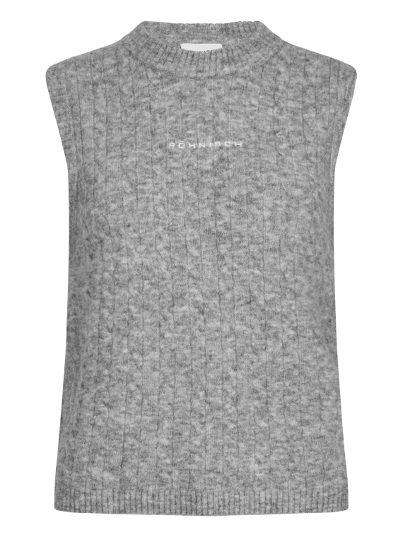 Röhnisch Ina Knitted vest, grå
