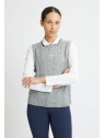 Röhnisch Ina Knitted vest, grå