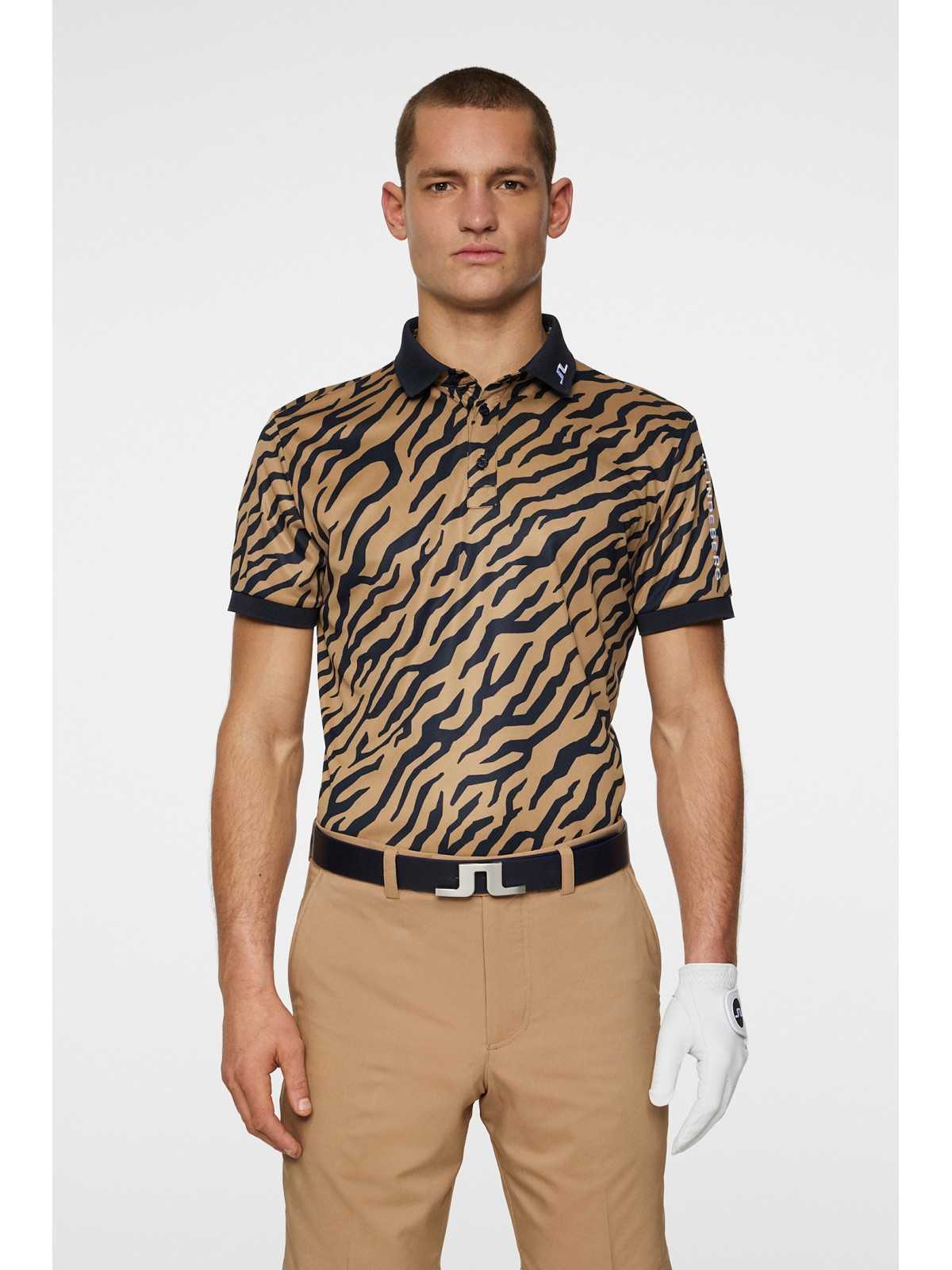 J. Lindeberg Tour Tech Reg Fit Print Polo, Herre J. Lindeberg Tour Tech Reg Fit Print Polo, Herre