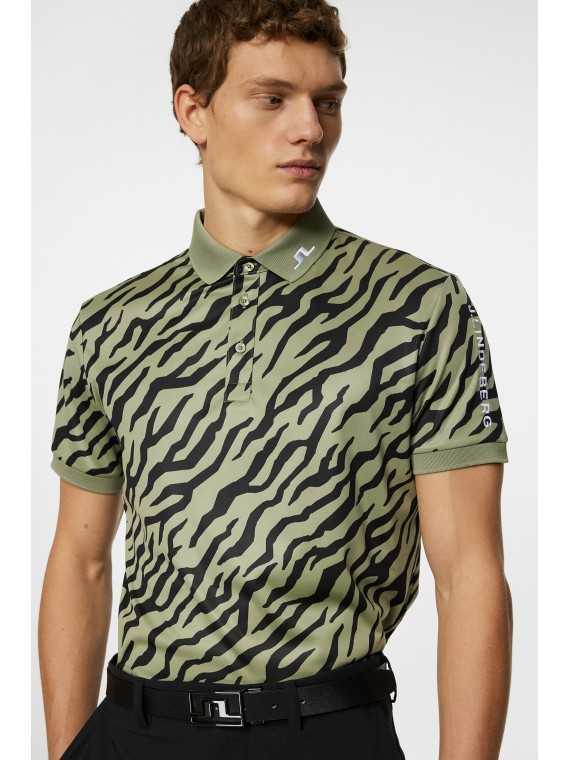 J. Lindeberg Tour Tech Reg Fit Print Polo, Herre