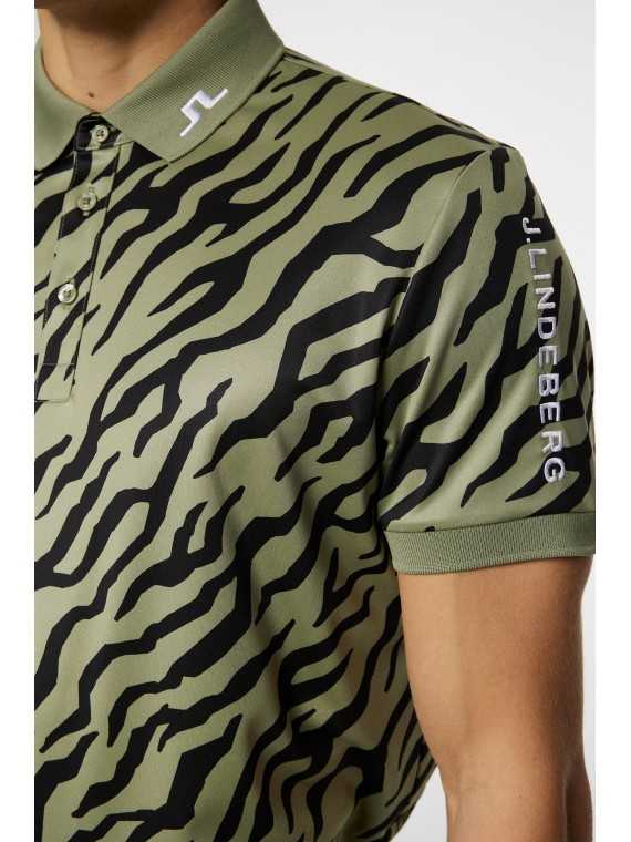 J. Lindeberg Tour Tech Reg Fit Print Polo, Herre