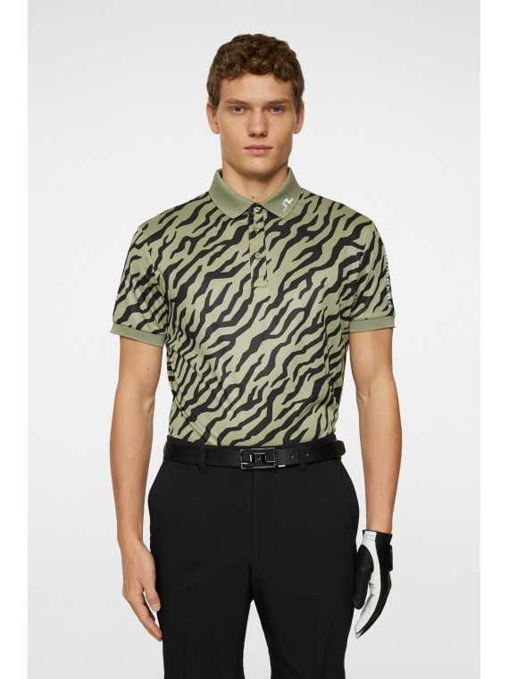 J. Lindeberg Tour Tech Reg Fit Print Polo, Herre