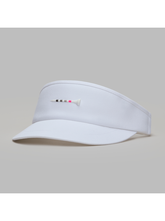 G/FORE Tee Bit Flat Brim Cotton Twill Visor, Herre - Snow