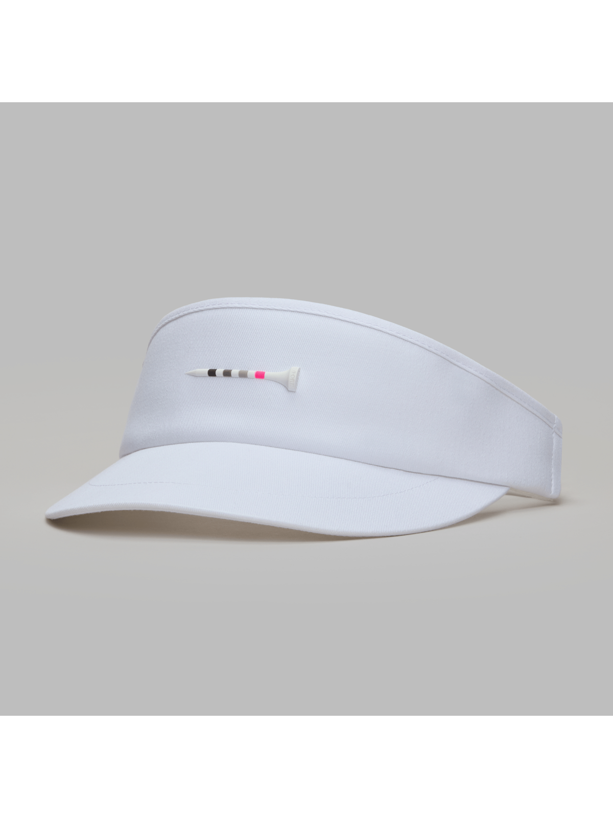 G/FORE Tee Bit Flat Brim Cotton Twill Visor, Herre - Snow