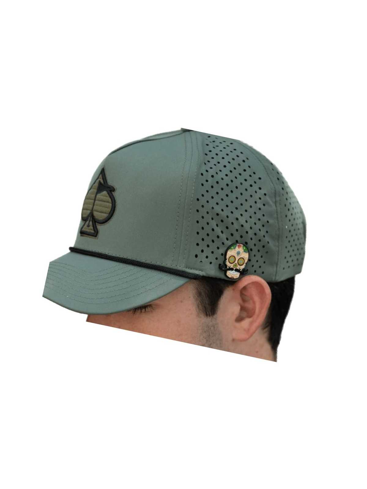 Pins & Aces P-Rope Cap Oliven Pins & Aces P-Rope Cap Oliven