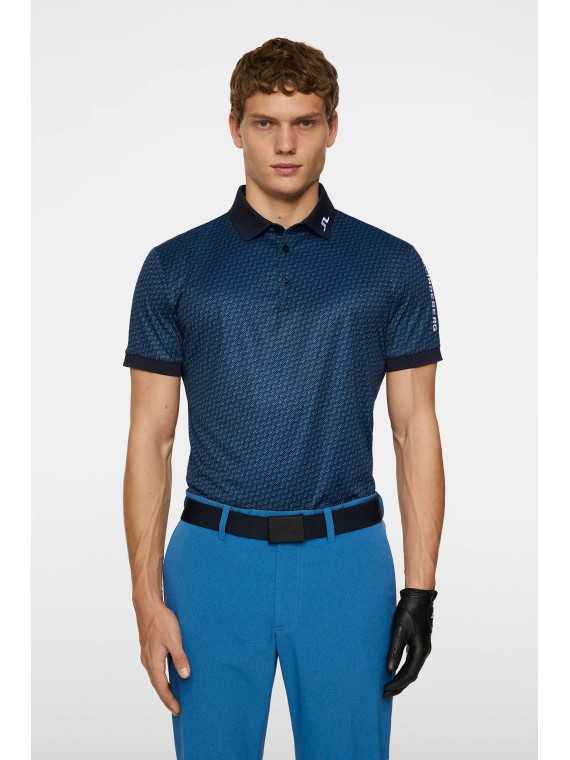 J. Lindeberg Tour Tech Reg Fit Print Polo, Herre