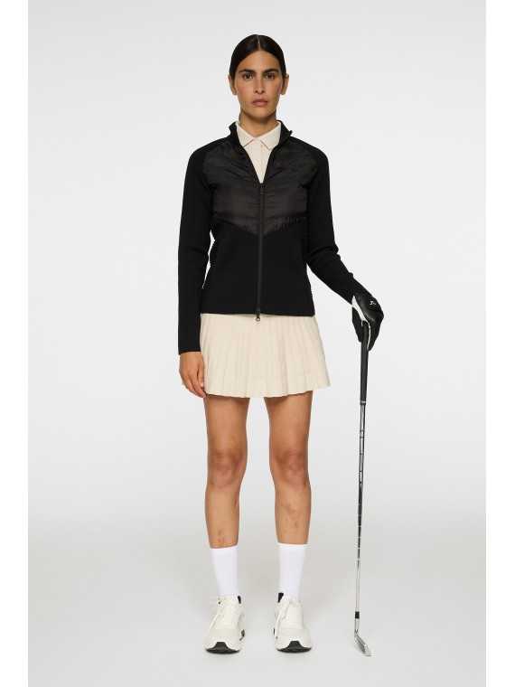 J. Lindeberg Wendy Tech Knit Zip Sweater, Dame
