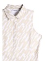 J. Lindeberg Dena Print Sleeveless Polo