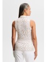 J. Lindeberg Dena Print Sleeveless Polo