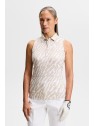 J. Lindeberg Dena Print Sleeveless Polo