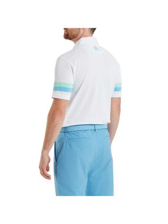 FootJoy Sleeve Stripe Pique Polo, Herre
