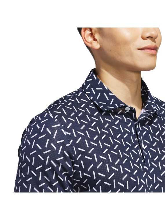 Adidas Ultimate365 mesh print climacool polo, herre