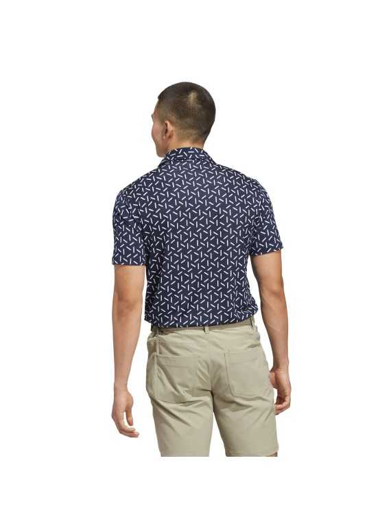 Adidas Ultimate365 mesh print climacool polo, herre