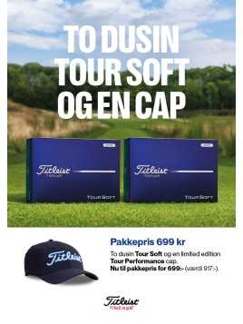 To dusin Tour Soft og en limited edition Tour Performance cap