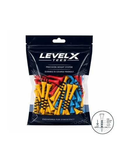 Level X tees mix pose 54-70-83 mm