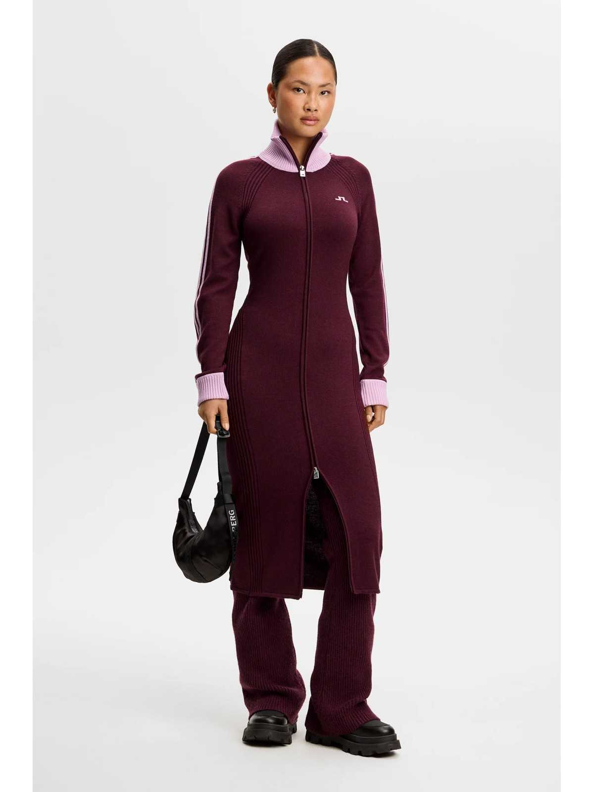 J. Lindeberg Bettina Knitted Track Dress J. Lindeberg Bettina Knitted Track Dress