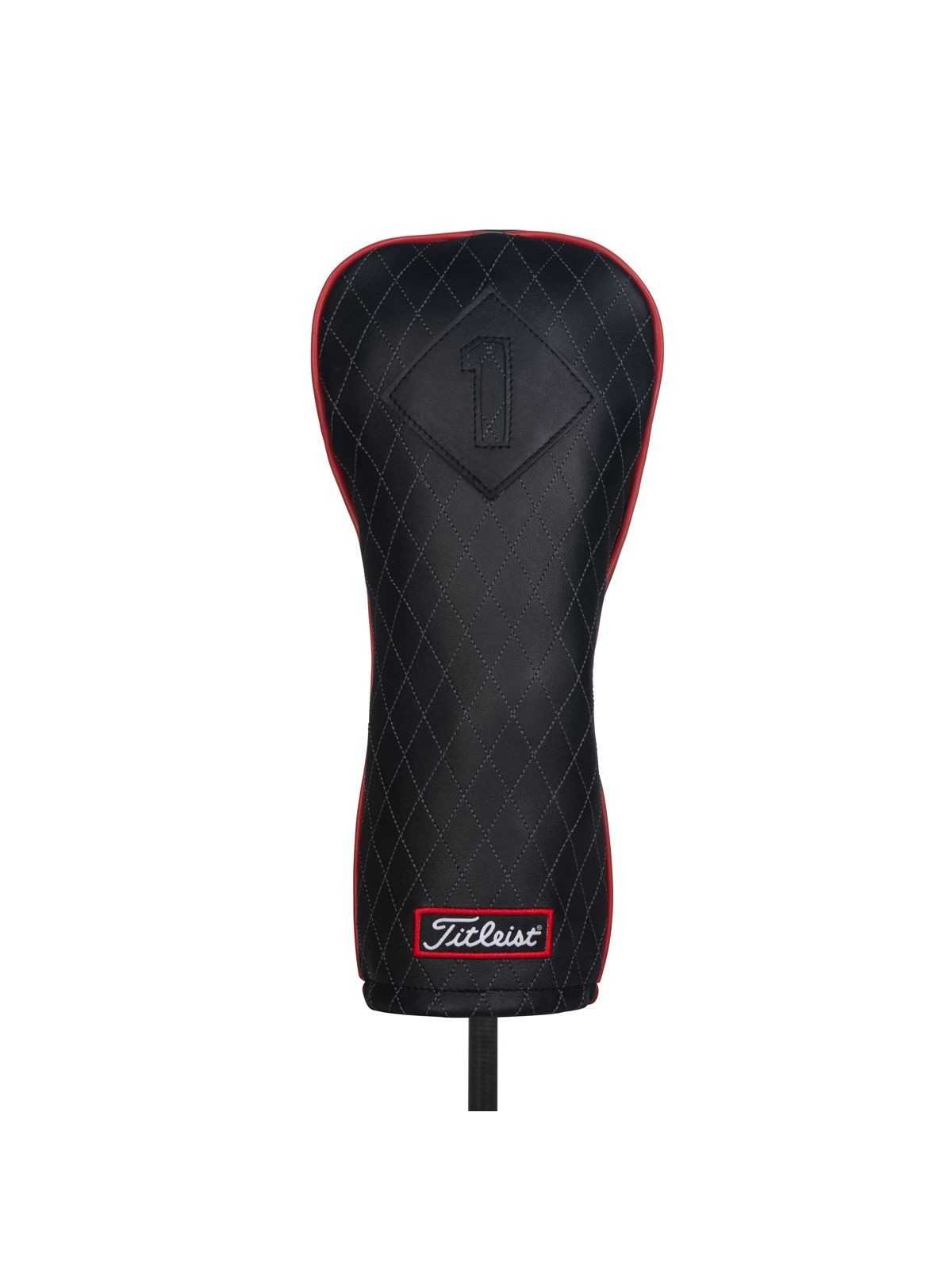 Titleist Jet Black Headcover i læder, Driver